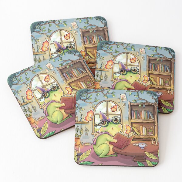 Item preview, Froggy Wizard Library designed and sold by KrishyArt.
