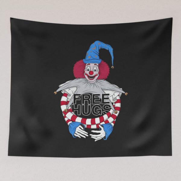 Item preview, FREE HUGS Poltergeist Clown designed and sold by popgorn.