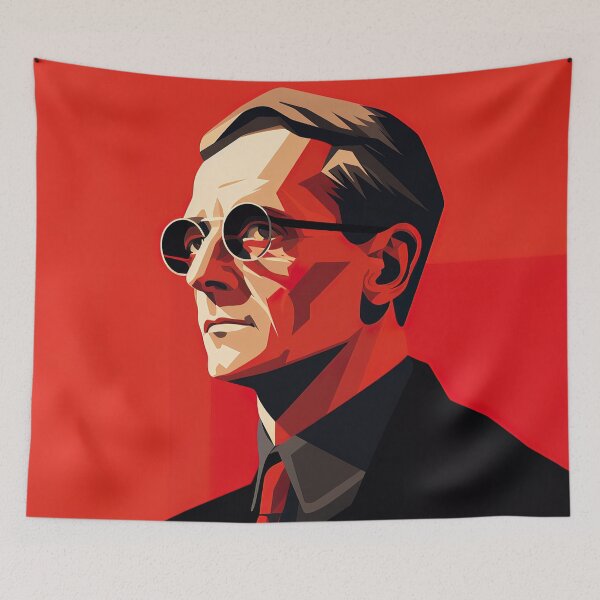 Item preview, Herman Hesse | Red minimalism designed and sold by ComicsFactory.