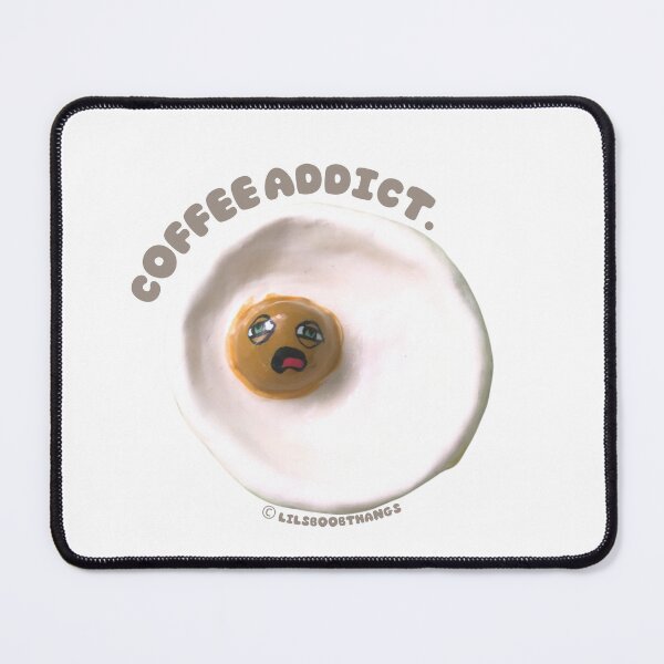 Item preview, Coffee addict, egg art, egg dude, v9 | @lilsboobthangs © designed and sold by lilsboobthangs.