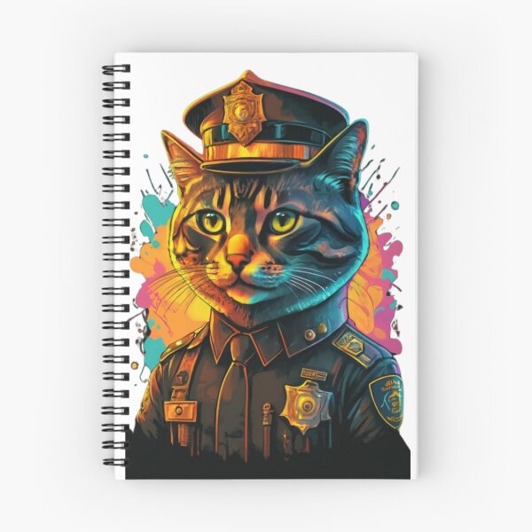 Item preview, police officer cat designed and sold by PatronesKawai.