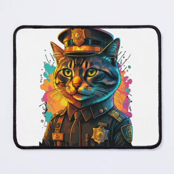 Item preview, police officer cat designed and sold by PatronesKawai.