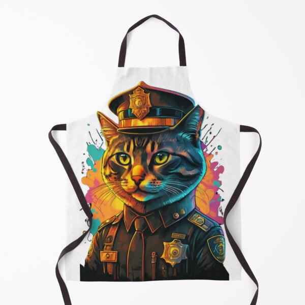 Item preview, police officer cat designed and sold by PatronesKawai.