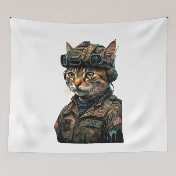 Item preview, Military soldier cat designed and sold by PatronesKawai.