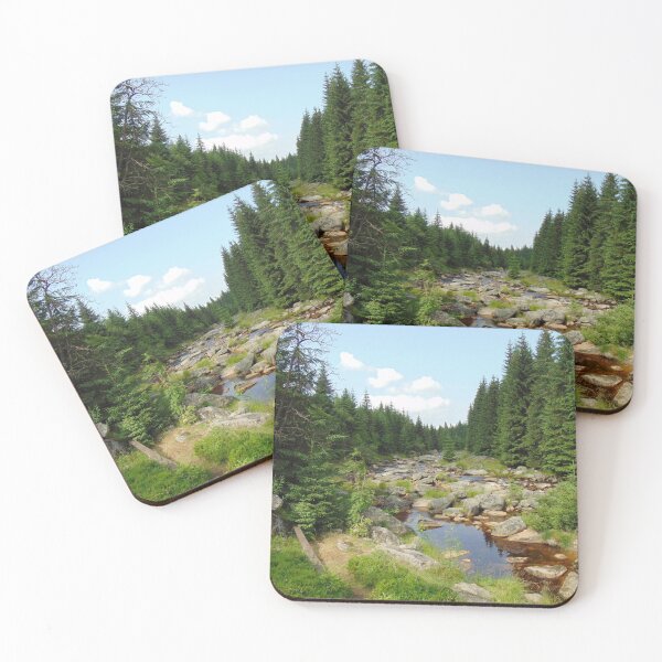 Item preview, Border river Jizera in Jizera Mountains, Poland/Czech Republic designed and sold by lusiakotowska.