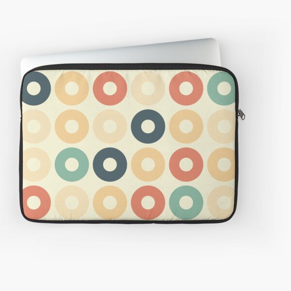 Petrol and Cinnamon circles Laptop Sleeve