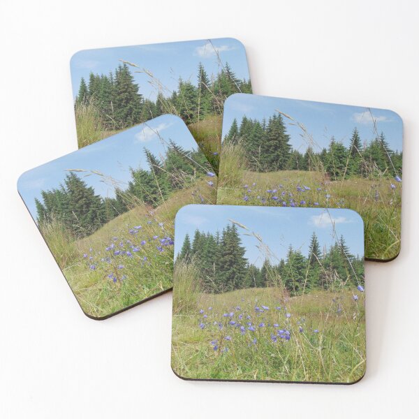 Item preview, Summer flowers on mountain meadow in Jizera Mountains, Poland designed and sold by lusiakotowska.