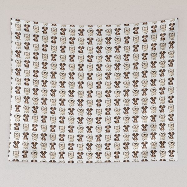 Item preview, Cute dog lover infinite pattern designed and sold by Inspyralia.