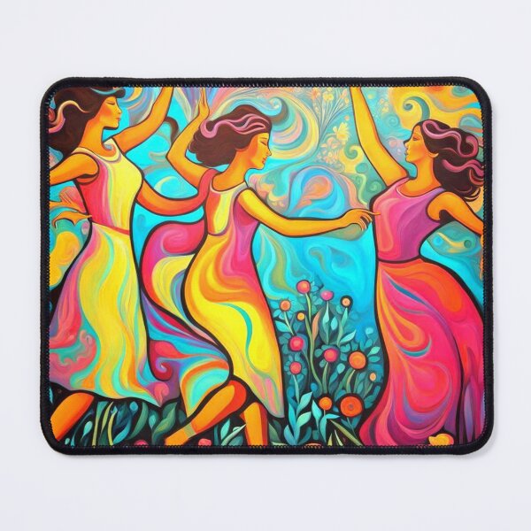 Item preview, Three girls dance happily designed and sold by Owl-o-the-wisp.