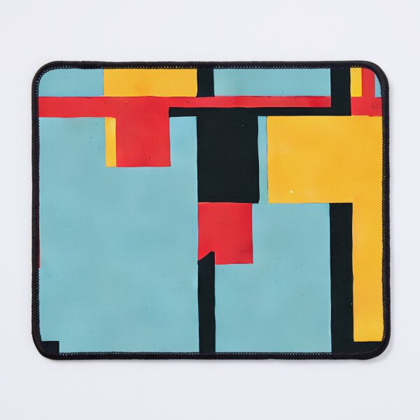 Item preview, Modern shapes in pattern - Red, Yellow, Black, Blue. designed and sold by CushyNest.