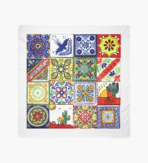 Colorful mosaics painted by hand Scarf