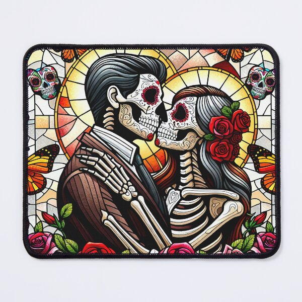 Item preview, Dia De Los Muertos Sugar Skull Skeletons designed and sold by HippieFarms11.