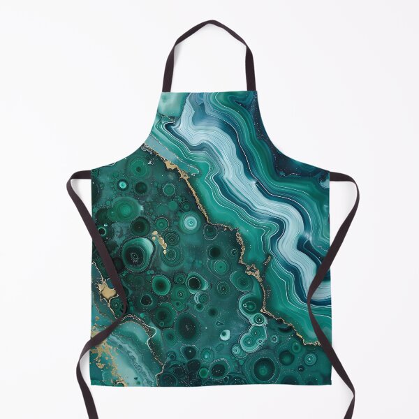 Artikelvorschau, Abstrakte Kunst Malachit Steinplatte Blau Grün Beige entworfen und verkauft von fluffstuffgifts.