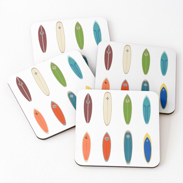 Item preview, Arte de tablas de surf: surf sobre lienzo, pegatinas de surf, diseño y decoración coloridos de tablas de surf designed and sold by rllgrck.