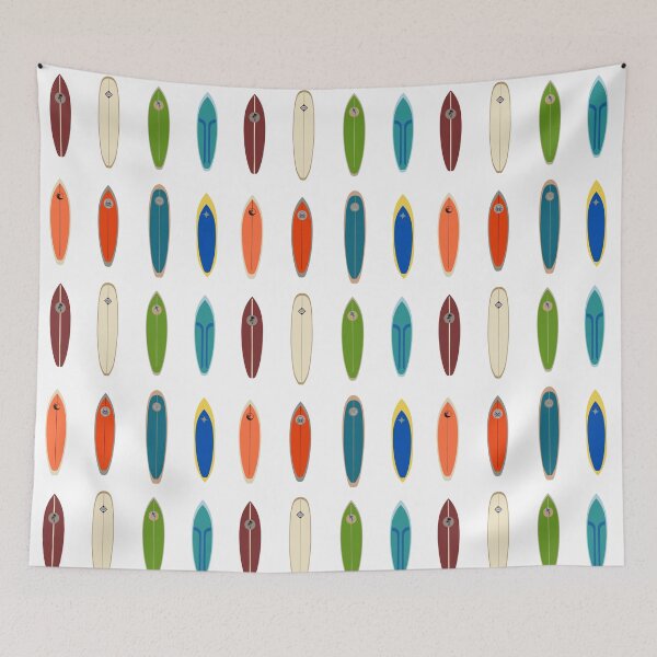 Artikelvorschau, Surfbrettkunst – Surfen auf Leinwand, Surfaufkleber, farbenfrohes Surfbrettdesign und Dekor entworfen und verkauft von rllgrck.