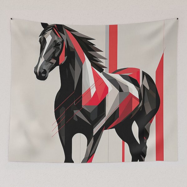 Item preview, Horse | Red minimalism designed and sold by ComicsFactory.