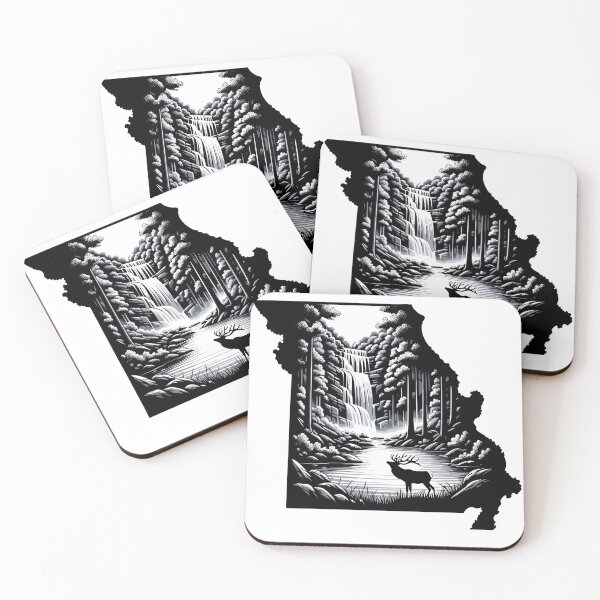 Item preview, Missouri map and landscape designed and sold by landscapeworlds.