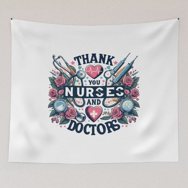 Item preview, thank you nurses and doctors  designed and sold by TshirtTalkYou.