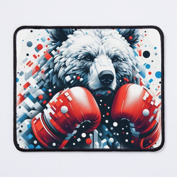 Item preview, Boxing Bear Red Gloves  designed and sold by Martial-Art-23.