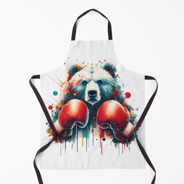 Item preview, Boxing Bear Red Gloves Dots Colorful designed and sold by Martial-Art-23.