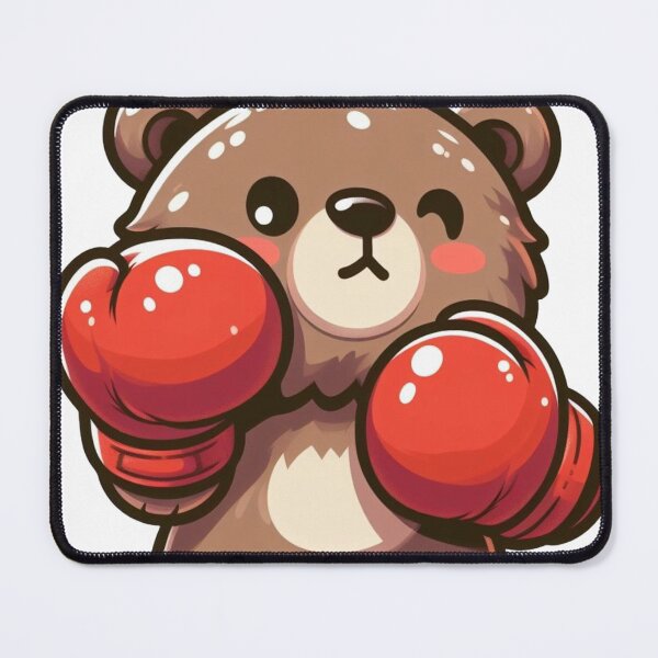 Item preview, Cute Boxing Bear Red Gloves Cartoonish designed and sold by Martial-Art-23.