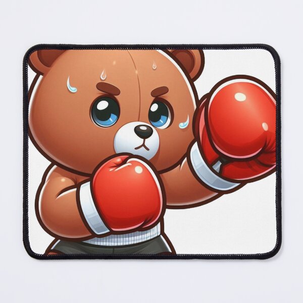 Item preview, Cute Boxing Bear Red Gloves Ready to Fight designed and sold by Martial-Art-23.