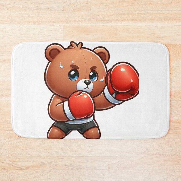 Item preview, Cute Boxing Bear Red Gloves Ready to Fight designed and sold by Martial-Art-23.