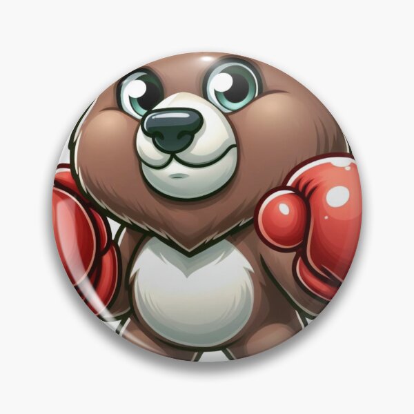 Item preview, Cute Boxing Bear Red Gloves Cartoon designed and sold by Martial-Art-23.