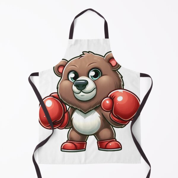 Item preview, Cute Boxing Bear Red Gloves Cartoon designed and sold by Martial-Art-23.