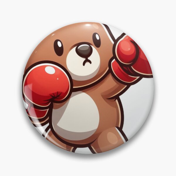 Item preview, Cute Boxing Bear Red Gloves  designed and sold by Martial-Art-23.