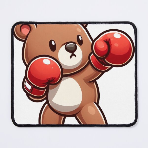 Item preview, Cute Boxing Bear Red Gloves designed and sold by Martial-Art-23.