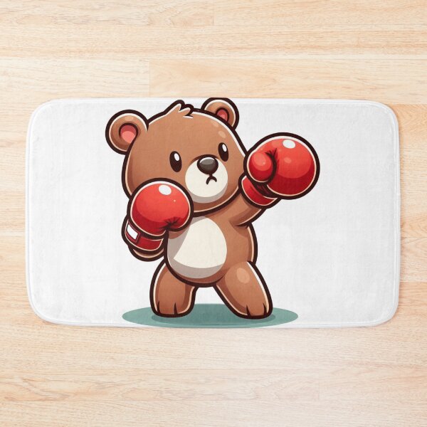 Item preview, Cute Boxing Bear Red Gloves  designed and sold by Martial-Art-23.