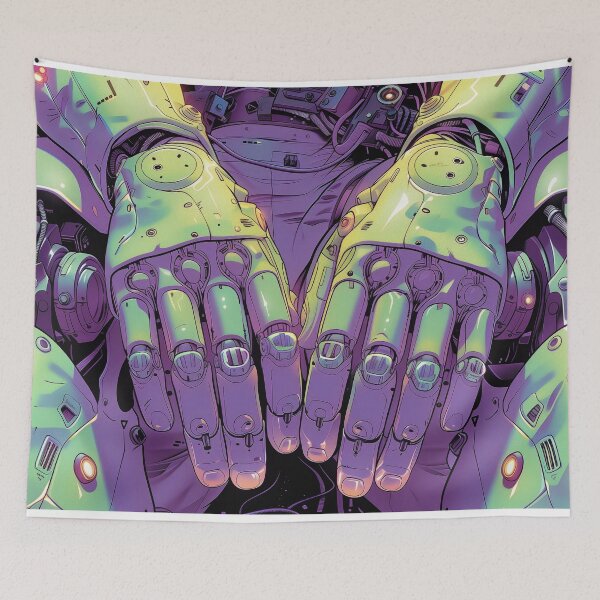 Item preview, futuristic fingers designed and sold by PricklyPeanut.