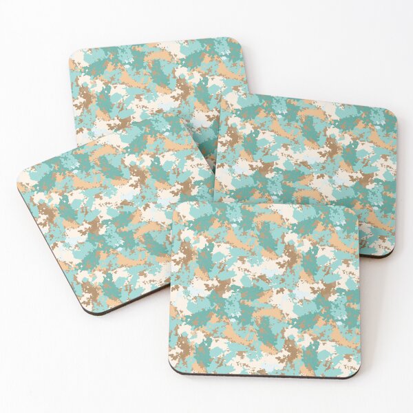 Item preview, Mint Green and Tan Camo Pattern, Camouflage Design designed and sold by Free-Spirit-Meg.