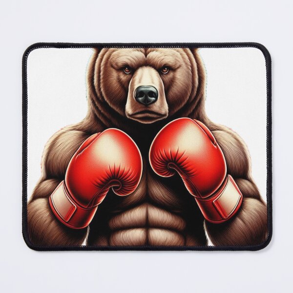 Item preview, Red Gloves Boxing Bear  designed and sold by Martial-Art-23.