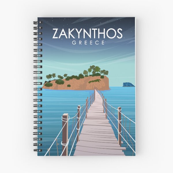 Item preview, Zakynthos Greece Greek Island Travel Poster designed and sold by Stadify.
