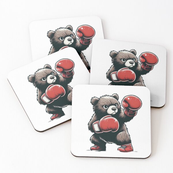 Item preview, Red Gloves Boxing Bear Cute Little  designed and sold by Martial-Art-23.