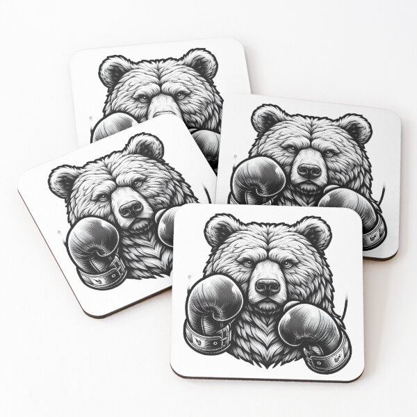 Item preview, Retro Classic Boxing Bear designed and sold by Martial-Art-23.