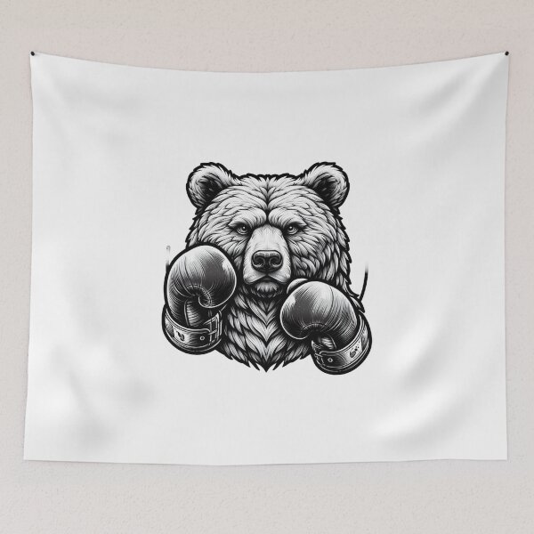 Item preview, Retro Classic Boxing Bear designed and sold by Martial-Art-23.