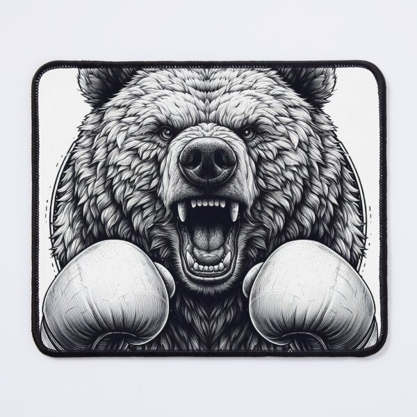 Item preview, Retro Classic Boxing Bear angry designed and sold by Martial-Art-23.