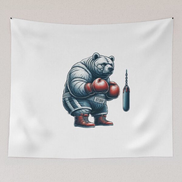 Item preview, Retro Classic Boxing Bear  designed and sold by Martial-Art-23.
