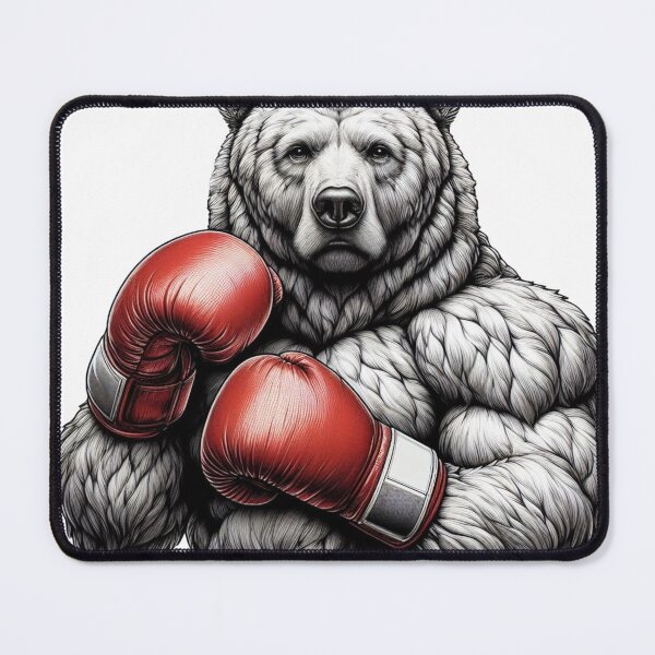 Item preview, Retro Classic Boxing Bear Strong Muscles designed and sold by Martial-Art-23.
