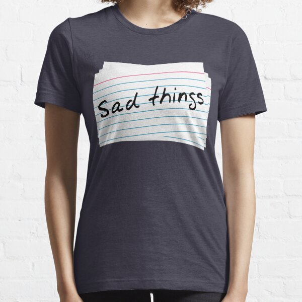 "Sad Things on Index Cards" Story Games Essential T-Shirt