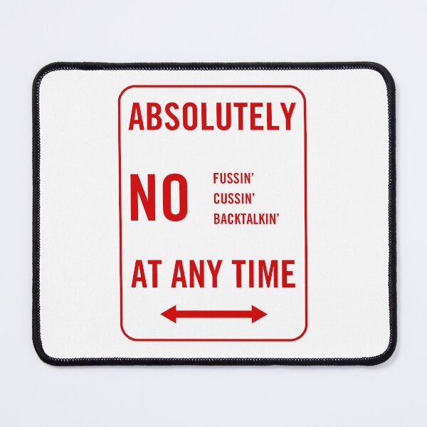 Item preview, No Fussin Cussin Backtalkin Design designed and sold by JuiceAndJuniper.