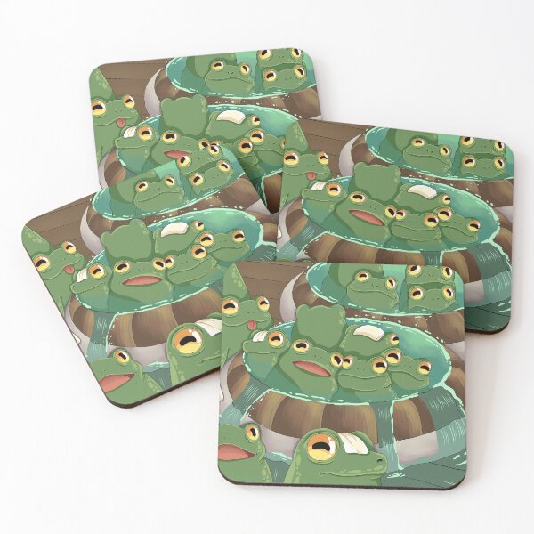 Item preview, Hot tub frogs designed and sold by Art_with_Honesty.