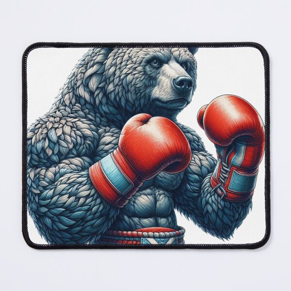 Item preview, Boxing Bear Red Gloves designed and sold by Martial-Art-23.
