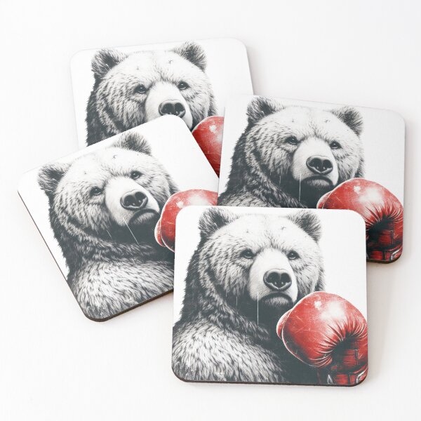 Item preview, Boxing Bear Red Glove Classic designed and sold by Martial-Art-23.