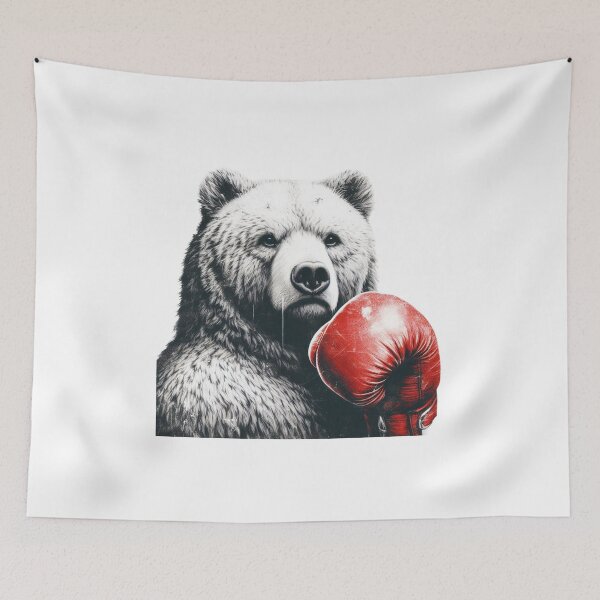 Item preview, Boxing Bear Red Glove Classic designed and sold by Martial-Art-23.
