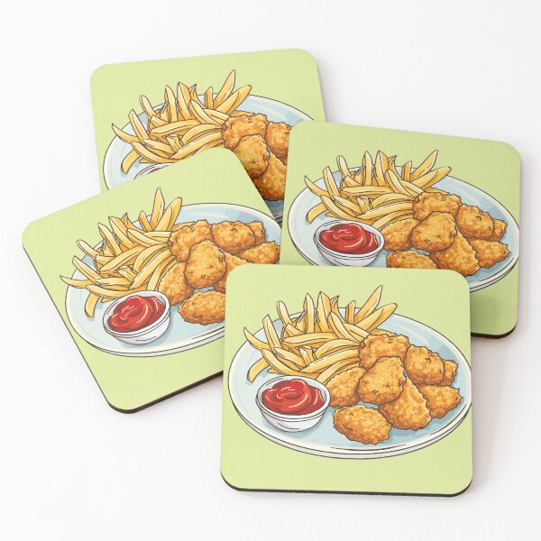 Item preview, Chicken Nuggets and Fries designed and sold by sakurashorty.