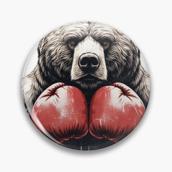 Item preview, Boxing Bear Red Brown Bear Fighter  designed and sold by Martial-Art-23.